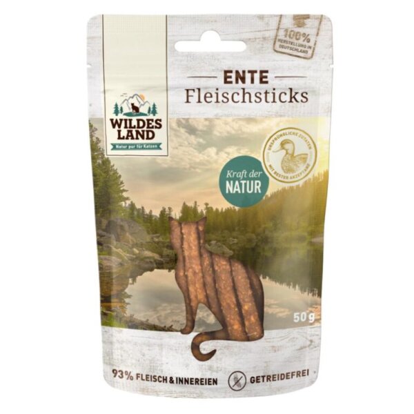 Wildes Land Fleischsticks Ente 50g