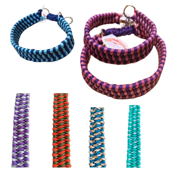 Zweifarbiges Wellen-Halsband