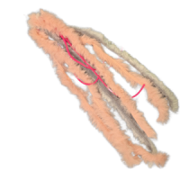 Spider mit Leder Anhänger pink/lila